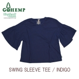 GOHEMP「SWING SLEEVE TEE」【INDIGO DYE】インディゴ