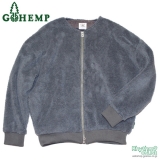 <img class='new_mark_img1' src='//img.shop-pro.jp/img/new/icons20.gif' style='border:none;display:inline;margin:0px;padding:0px;width:auto;' />��SALE!!!��GOHEMP�ʥ�ǥ������ˡ�NO COLLAR JACKET / SOFT BOA & H/C BORDER�١�LT.GRAY��