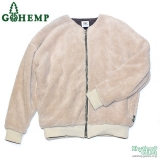 <img class='new_mark_img1' src='//img.shop-pro.jp/img/new/icons20.gif' style='border:none;display:inline;margin:0px;padding:0px;width:auto;' />��SALE!!!��GOHEMP�ʥ�ǥ������ˡ�NO COLLAR JACKET / SOFT BOA & H/C BORDER�١�CREAM��