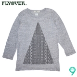 FLYOVER��Triangle Font��8ʬµ LSS-Tee/GRAY