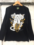 <img class='new_mark_img1' src='https://img.shop-pro.jp/img/new/icons5.gif' style='border:none;display:inline;margin:0px;padding:0px;width:auto;' />����ݽѡ�Lucky cat��Long sleeve T-shirt Black