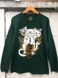<img class='new_mark_img1' src='https://img.shop-pro.jp/img/new/icons5.gif' style='border:none;display:inline;margin:0px;padding:0px;width:auto;' />����ݽѡ�Lucky cat��Long sleeve T-shirt Ivy Green