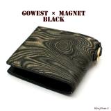 GOWEST��MAGNET �إ�����쥶��SHORT WALLET�١�BLACK�� ���硼�ȥ�����åȡ�����ޡ����ۡ��֥�å�