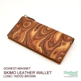 GOWEST��MAGNET �إ�����쥶��LONG WALLET�١�WOOD BROWN�� ������